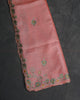 Pink Tussar Saree - Aarni Clothing - A Destination for Handpicked Ethnic Wear