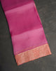 Pink Organza Saree - Aarni Clothing - A Destination for Handpicked Ethnic Wear