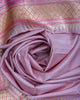 Pastel Pink Banarasi Silk Saree - Aarni Clothing - A Destination for Handpicked Ethnic Wear