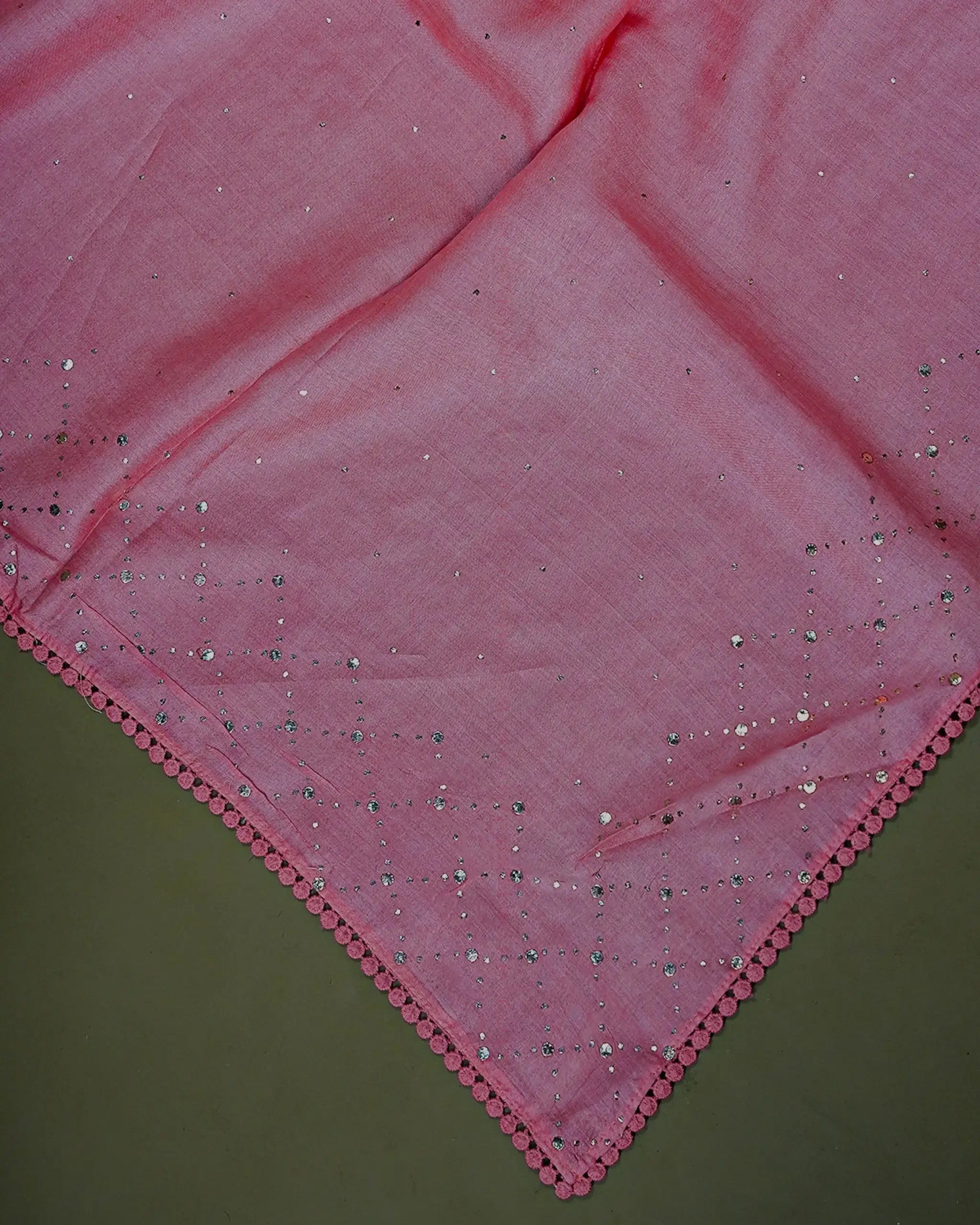 Pink Tussar Saree - Aarni Clothing - A Destination for Handpicked Ethnic Wear