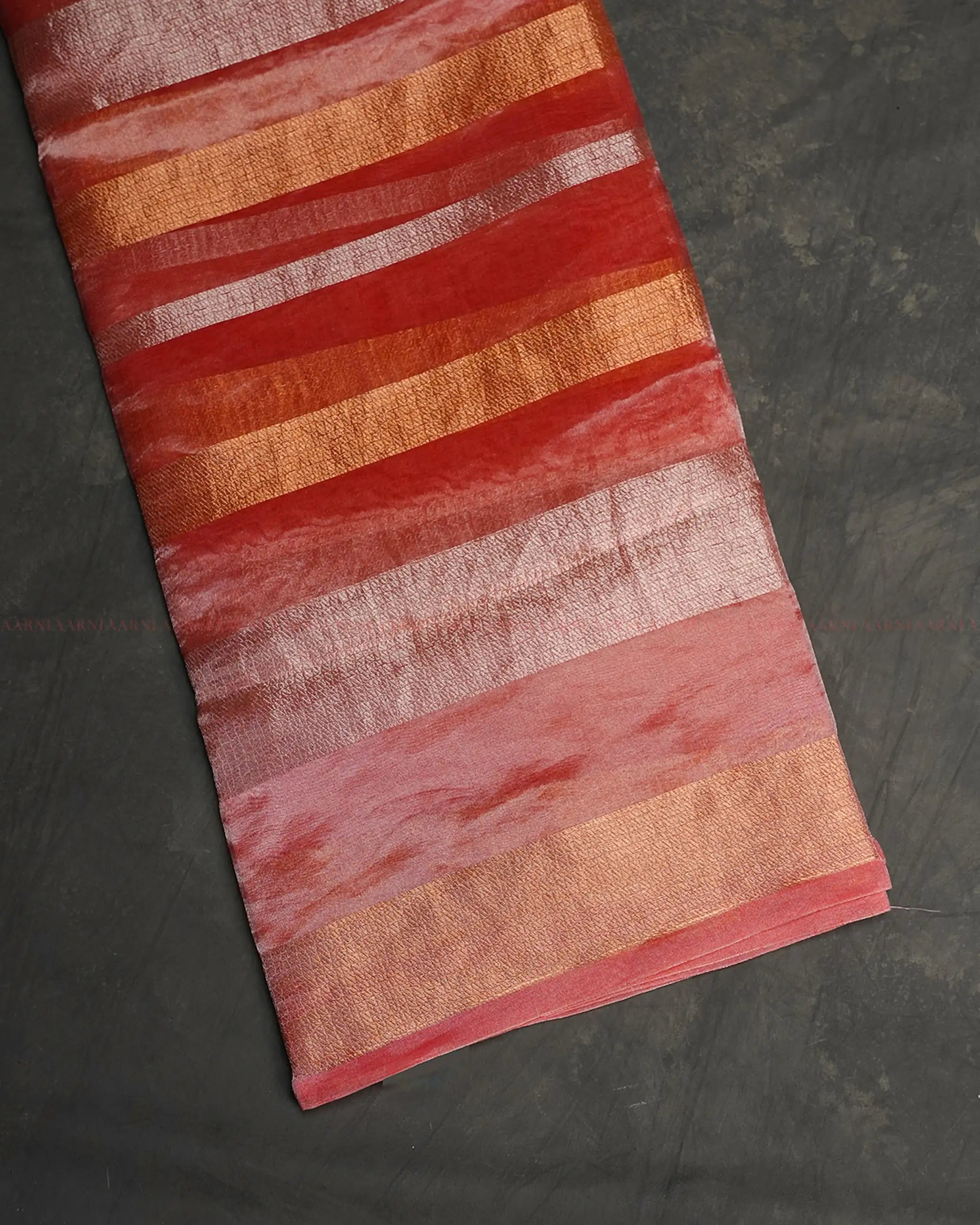 Pink Tissue Organza Silk Saree