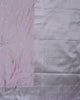 Blush Pink Mashru Silk Saree with Silver Zari Weave