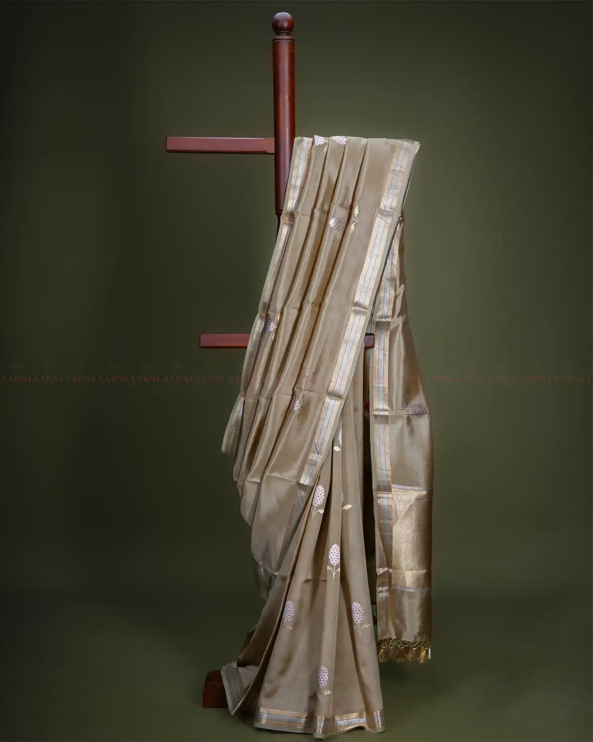 Gold Banarasi Silk Saree