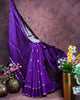 Purple Banarasi Silk Saree with Meenakari Detailing and Gold Pallu