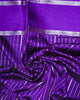 Purple Banarasi Silk Saree with Meenakari Detailing and Gold Pallu
