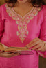 Pink Dola Silk Embroidered Suit Set