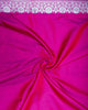 Pink Mashru Silk Saree with Floral and Geometric Weave