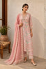 Pink Floral Printed Cotton Suit Set