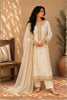 White Zari Embroidered Dola Silk Suit Set