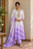 Purple Embroidered Muslin Silk Suit Set