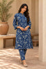 Blue Digital Printed Silk Co-ord Set
