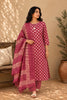 Pink Printed Cotton Suit Set