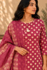 Pink Printed Cotton Suit Set