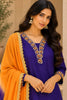 Purple Dola Silk Suit Set