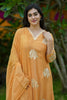 Yellow Gota Embroidered Mul Chanderi Suit Set