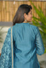 Blue Digital Printed Chanderi Silk Suit Set - Aarni Clothing - A Destination for Handpicked Ethnic Wear
