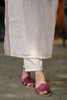 Light Pink Cotton Appliqué Embroidered Suit set