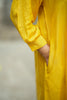 Yellow Viscose Linen Kurti Set