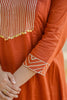 Rust Orange Gota Embroidered Cotton Suit Set