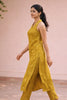 Yellow Digital Printed Tissue Silk Kurti Set