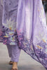 Light Purple Digital Printed Silk Suit Set