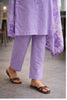 Light Purple Digital Printed Silk Suit Set