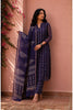 Purple Hand block Printed Kota Suit Set