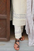 White Mirror Embroidered Cotton Suit Set