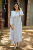 Light Blue Applique Embroidered Cotton Suit Set