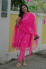 Pink Kota Hand Block Printed Zari Embroidered Suit Set - Aarni Clothing - A Destination for Handpicked Ethnic Wear