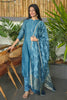 Blue Digital Printed Chanderi Silk Suit Set - Aarni Clothing - A Destination for Handpicked Ethnic Wear