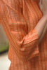 Orange Chanderi Straight Cut Suit Set with Floral Digital Print Dupatta