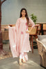 Pink Applique Embroidered Mul Chanderi Suit Set