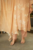 Beige Floral Embroidred Mul Chanderi Suit Set