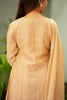 Beige Floral Embroidred Mul Chanderi Suit Set