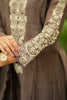 Brown Beads And Pearl Embroidered Mul Chanderi Suit Set