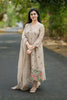 Grey Floral Embroidered Mul Chanderi Suit set