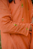 Rust Mul Chanderi Mukesh Work Suit Set with Dupatta & Pants
