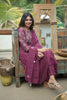 Wine Mul Chanderi Thread Embroidered Suit Set with Dupatta