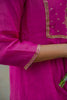 Pink Mul Chanderi Suit Set with Resham & Zardozi Embroidery