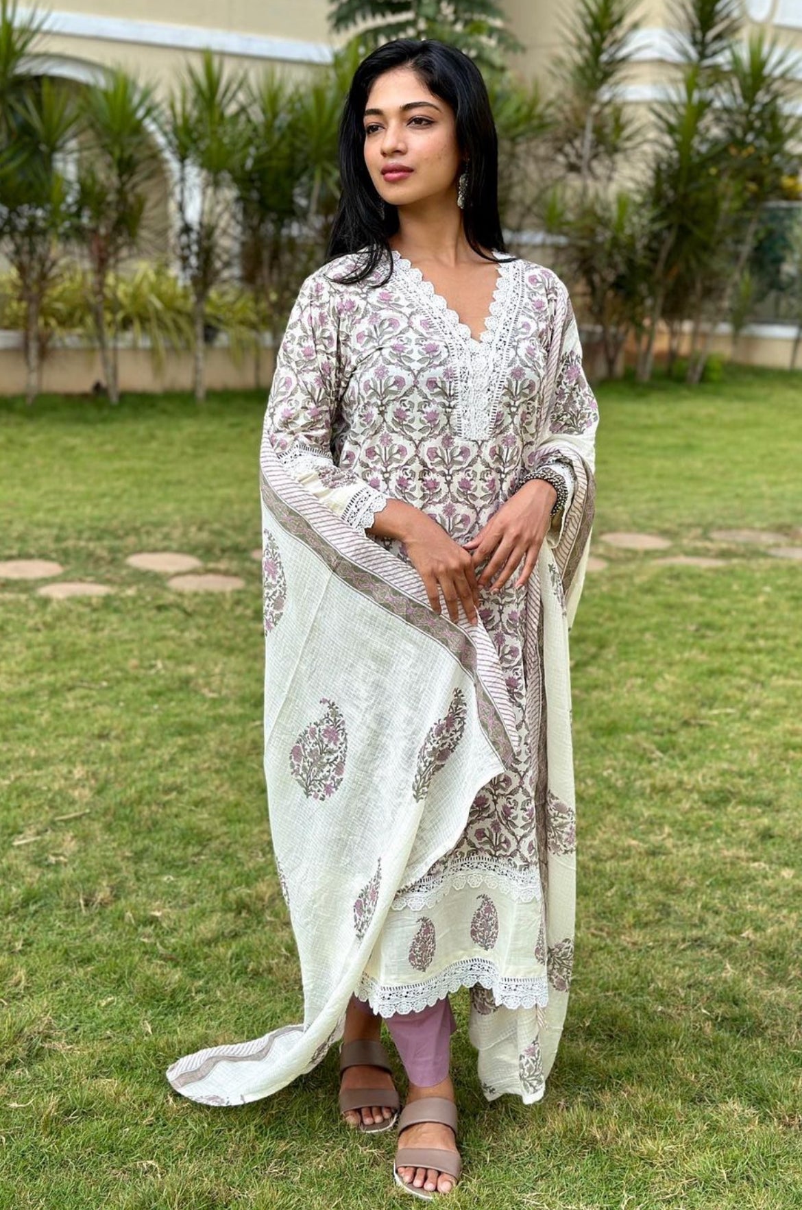 Hand Block Printed Cotton Suit