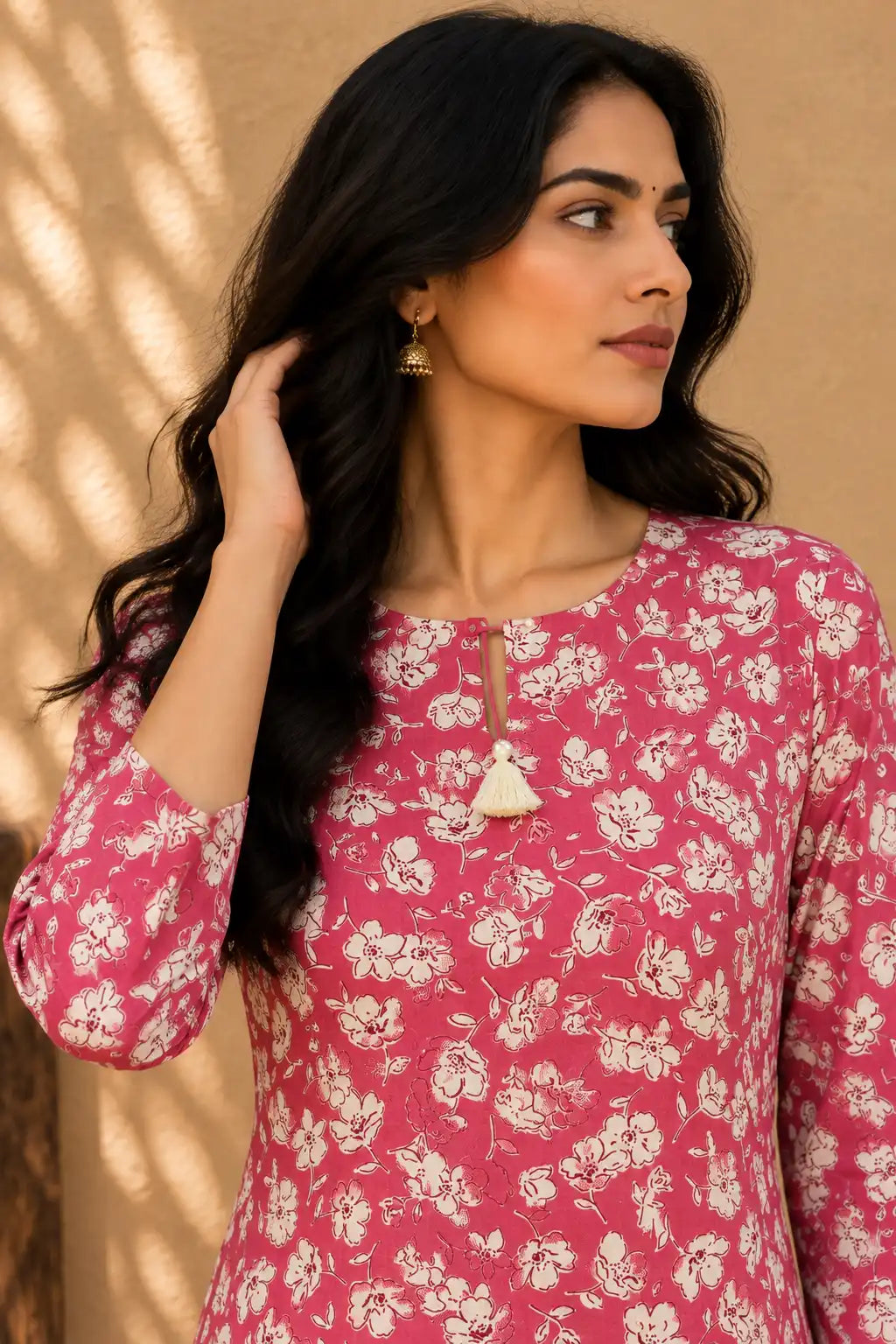 Digital Printed Cotton Kurta Set