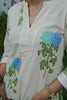 Beige Cotton Floral Print Co-Ord Set for Women