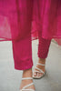 Red Mul Chanderi Suit Set with Floral Embroidery & Scalloped Dupatta | Women’s Ethnic Wear