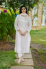 Pink Cotton Pearl and Floral Embroidered Suit Set