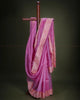Pink Organza Saree - Aarni Clothing - A Destination for Handpicked Ethnic Wear