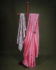 Pink Tussar Saree - Aarni Clothing - A Destination for Handpicked Ethnic Wear