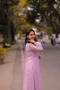 Lavender Mul Chanderi Embroidered Suit Set with Dupatta