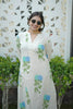 Beige Cotton Floral Print Co-Ord Set for Women