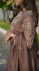Brown Mul Chanderi Suit Set with Floral Embroidery & Dupatta | Women’s Ethnic Wear